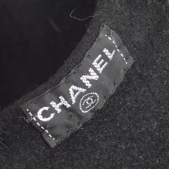 Chanel Black Hat Beret Small Good 161808 main image 7
